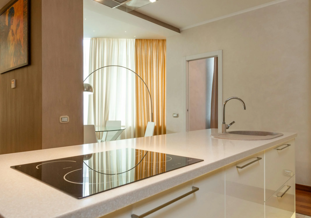 white laminate kitchen countertop in greenville, south carolina