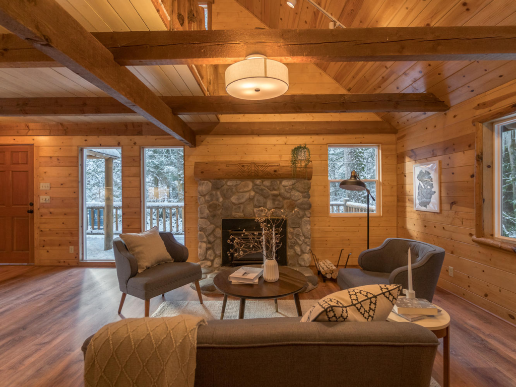 cabin in the mountains that recently got remodeled